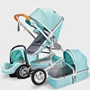 High Landscape Baby Stroller 3 in 1 With Car Seat Pink Stroller Luxury Travel Pram Car seat and Stroller Baby Carrier Pushchair ► Photo 3/6