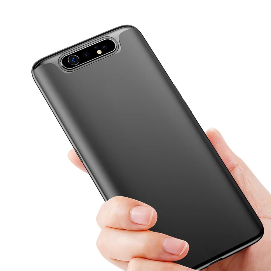 Для samsung Galaxy A80 чехол Роскошный Полный Защитный кольцо магнетизм держатель противоударный чехол для samsung A80 чехол SM-A805F - Цвет: Black