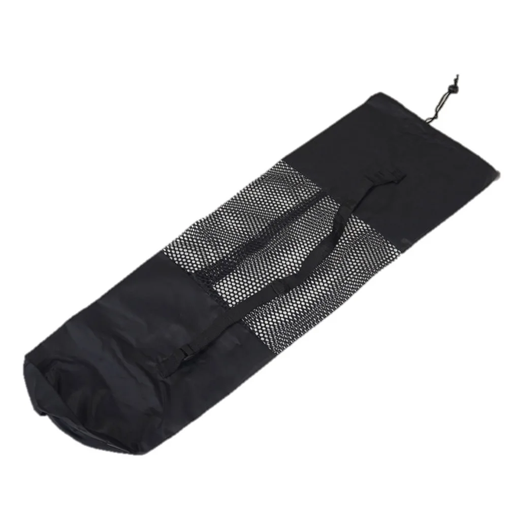 Portable 65/90cm Oxford Cloth Yoga Net Bag Wear-resistant Yoga Mat Bag Adjustable Carrier Pocket Foldable Washable Fitness Pouch