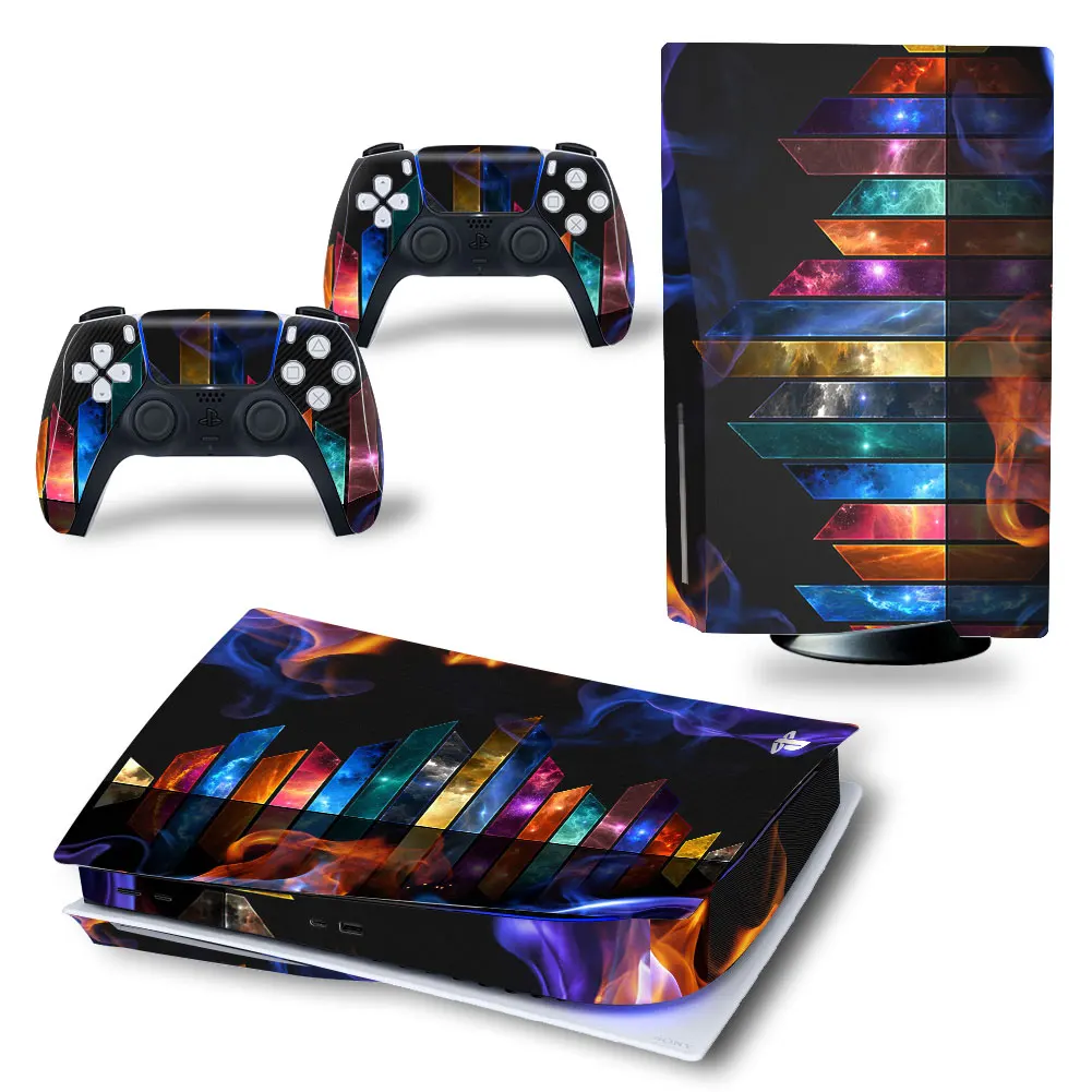 New Sticker For PlayStation 5 Controller Disk Skin Sticker Decal Cover for PS5 Console and 2 Controllers PS5 Disk Skin Sticker