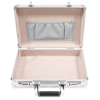 

Portable Aluminum Alloy case code lock garage tool Storage Box with Passwords Suitcase File Boxes