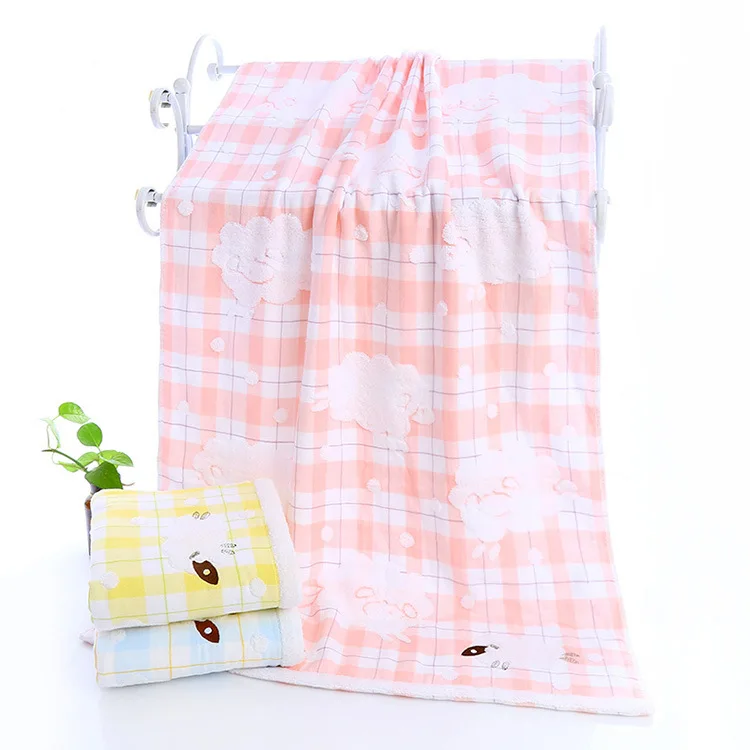 

Sinuo Textile Pure Cotton Newborns Blanket Children Towel Blanket Baby Water-Absorbing Soft Cotton Yarn Bath Towel