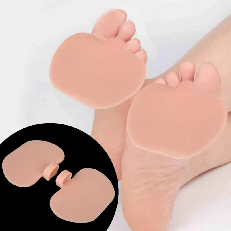 Skin Tone 2 предмета Мягкая силиконовая без раскалывания Pad Увлажняющие гелевые пяточные носки ног от трещин средство для защиты и уходу за кожей белый - Цвет: Skin Tone