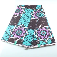 6 ярдов настоящий воск африканская печатная хлопковая ткань Гарантированная настоящая голландская африканская ткань Анкара