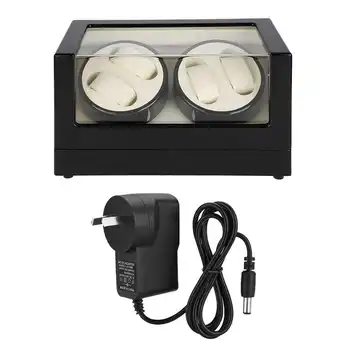

Luxury Leather 4+0 Automatic Watch Winder Rotating Storage Case Display Box