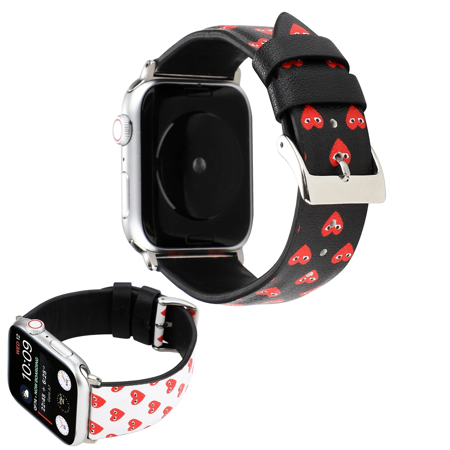 Ремешок для Apple watch band 5 4 44 мм 40 Высококачественная натуральная кожа correa 42 38