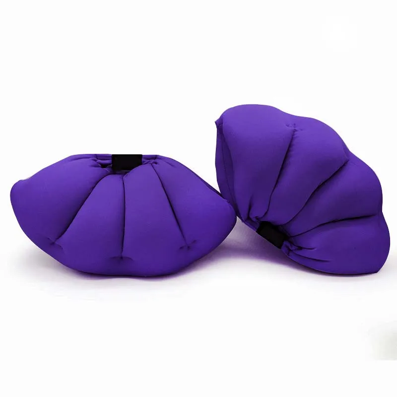 1 пара многофункциональных подушек для ног икроножное кольцо для массажа ног для дома, путешествий, офиса, отдыха от отеков, артефактных мышц ног - Цвет: Purple