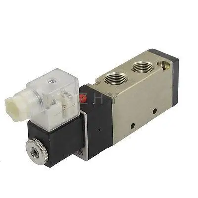 

DC 12V 3W 250mA 2 Position 5 Way Pneumatic Solenoid Valve G1/4" Exhaust