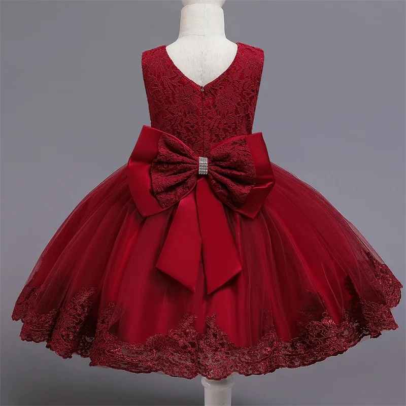 New Fashion Wedding Birthday Party Dress Christams Dress Girl 1-5 Years Girls Elegant Tutu Vestidos Kids Clothes girls dress kids clothes