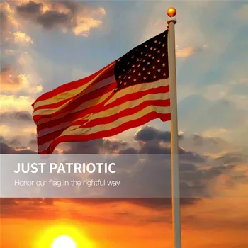 

VOGVIGO Flagpole Ball Top Ornament Replacement Gold Anodized Aluminum - Gold Anodized Aluminum Finish - 3 Inch