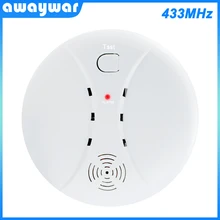Awaywar 433 МГц детектор дыма беспроводной пожаробезопасный датчик сигнализации для смарт домашняя система охранной сигнализации простая установка