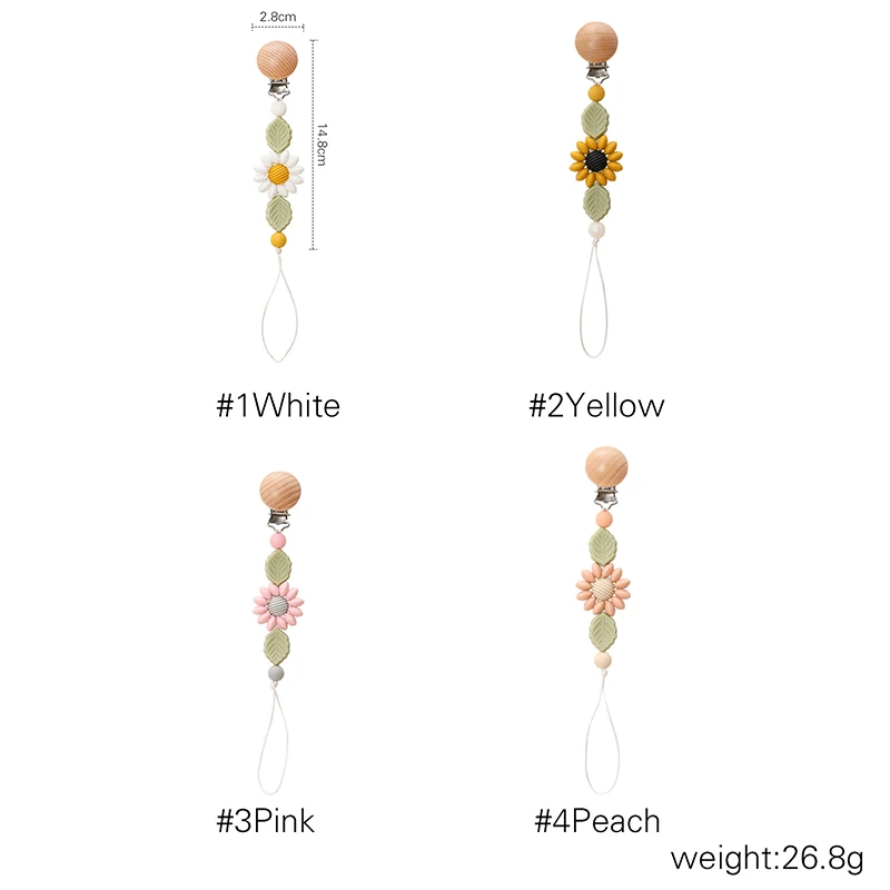 Baby Handmade Pacifier Chain Clip Dummy Nipples Holder Clips Babies Silicone Teething Chain Toy Gifts For Cute Baby Accessories pacifier clip,pacifier chain