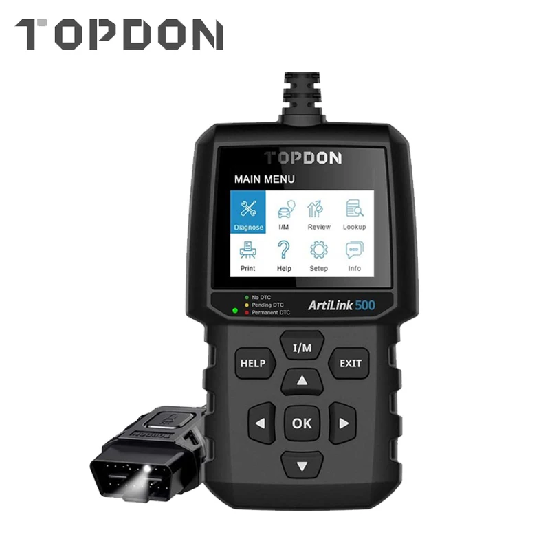 TOPDON AL500 Obd2 Car Diagnostic Tool OBD 2 Automotive Scanner Engine Analyzer Tool Code Reader