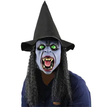 

Halloween Horror Mask Halloween Witch Mask Creepy Latex Mask Party Costume Cosplay Costume Party Props for Haunted House