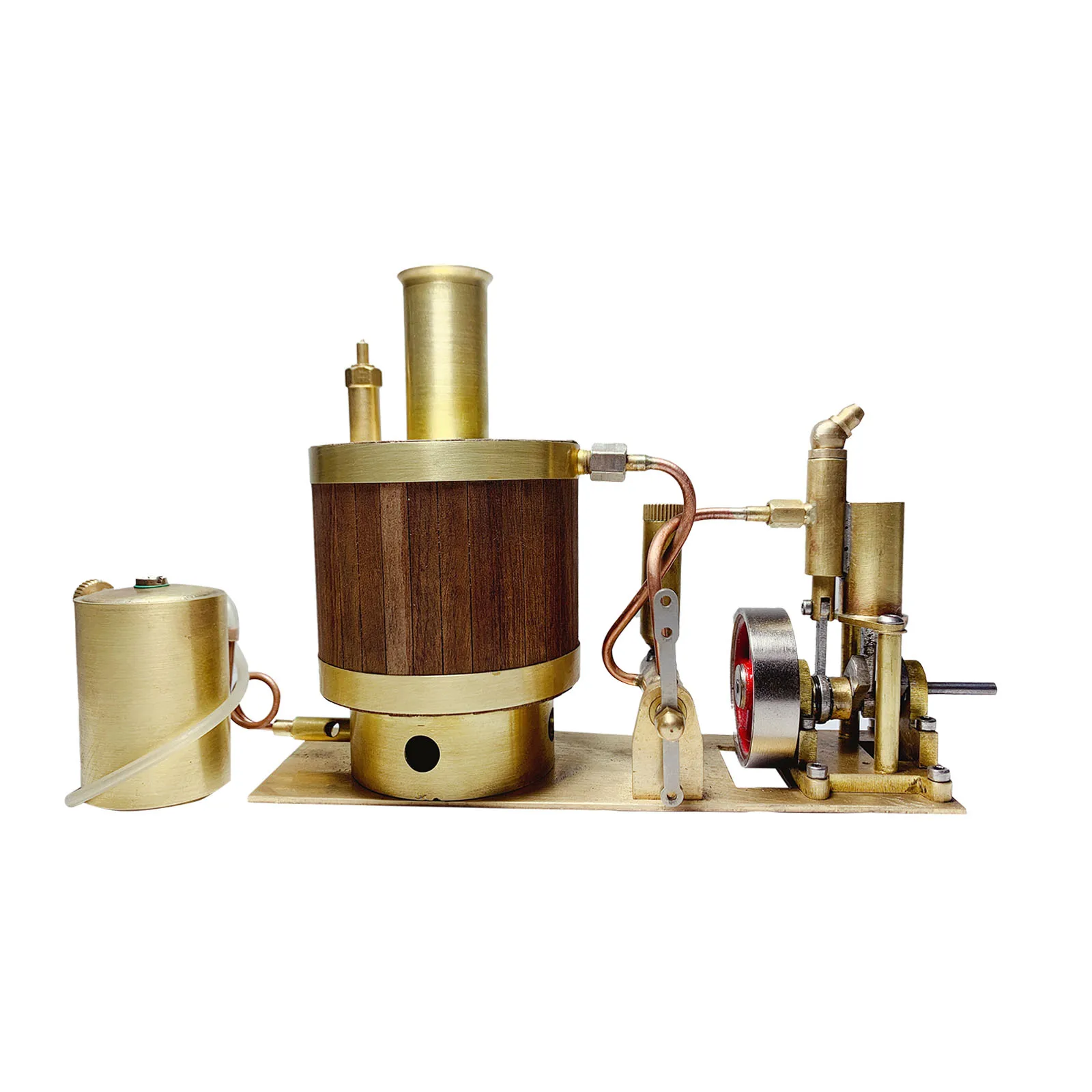 

Mini Single-cylinder Steam Engine Set with Boiler for Model Ship within 50cm