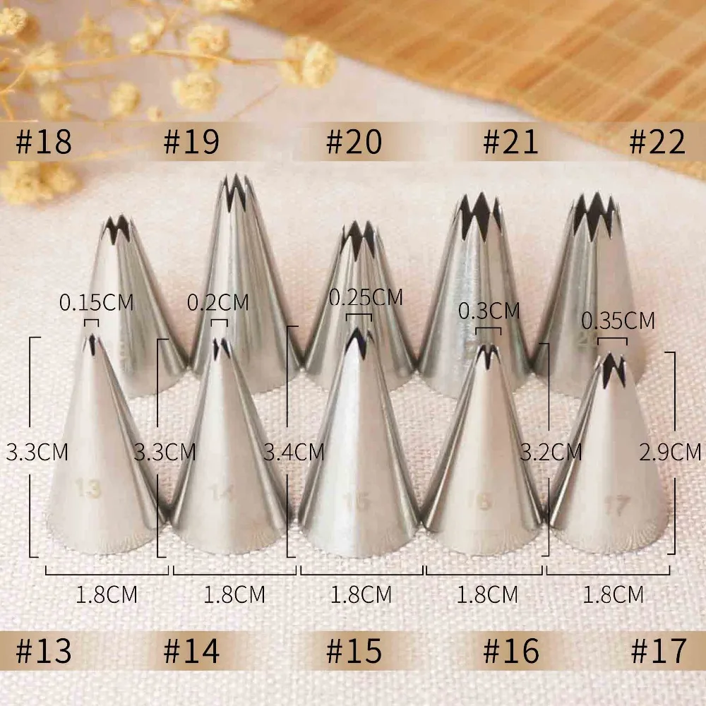 16 маленький размер сопло для глазури из нержавеющей стали наконечник для украшения торта королевская глазурь Кондитерская насадка Инструменты для выпечки