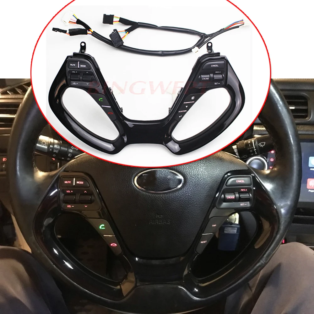 Навигационный плеер Bluetooth телефон круиз контроль переключатель для руля Авто Запчасти рулевое колесо кнопки для Kia K3