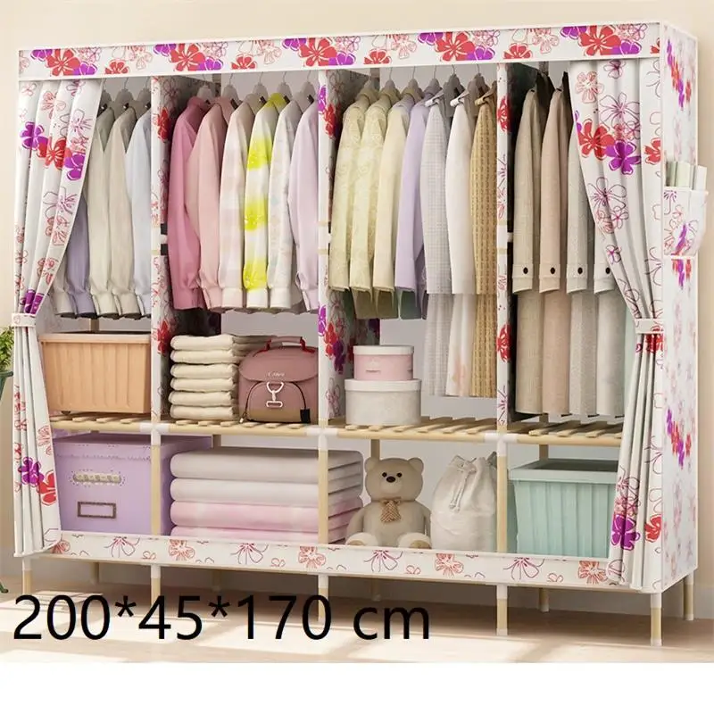 Number 2 Tela Armadio Guardaroba Armario Ropero табличка Mobile Armoire De Range Closet Mueble мебель для спальни шкаф гардероб - Цвет: Number 2