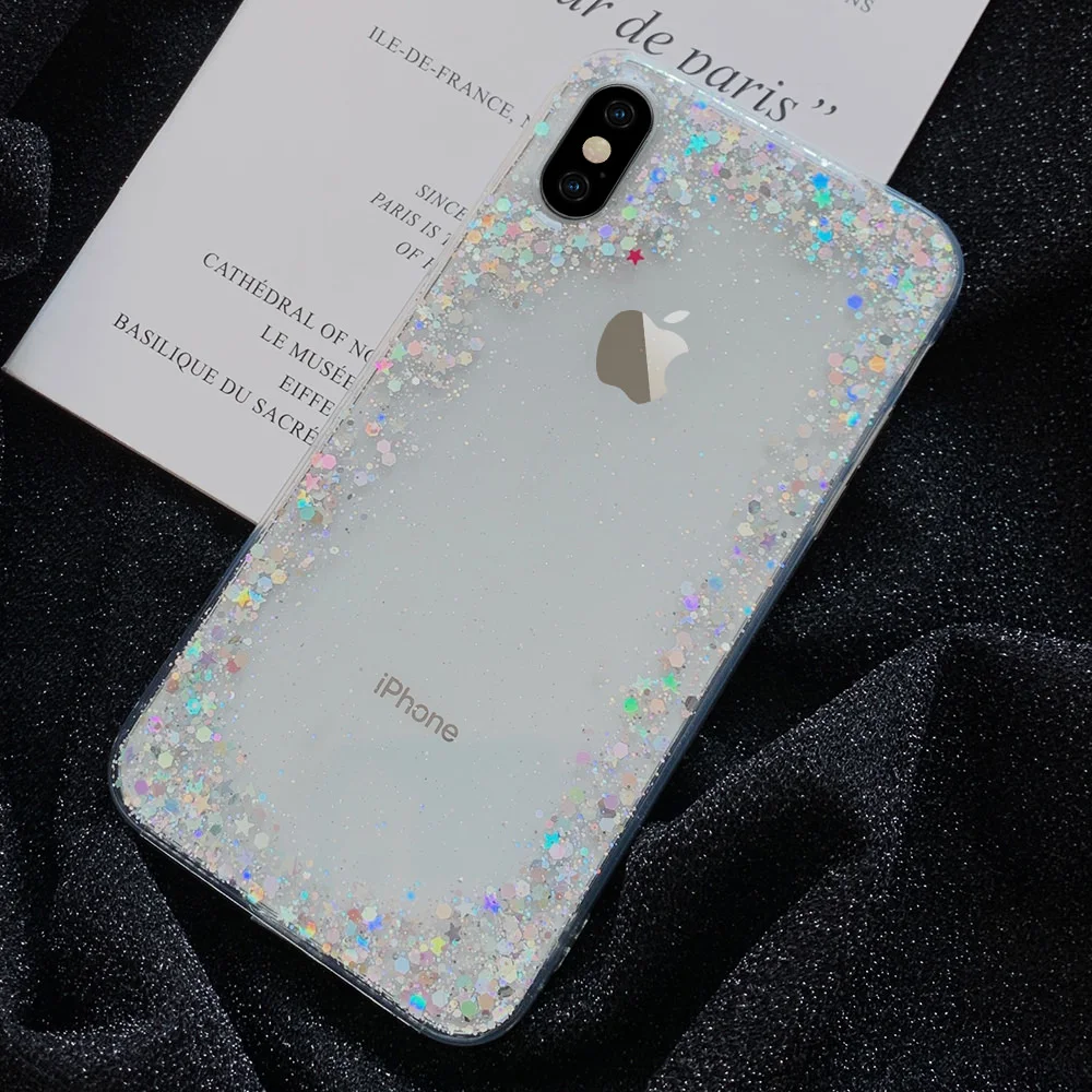 Ultra Thin Bling Glitter Silicone Soft Case for Huawei P30 Pro P20 Lite Clear TPU Phone Cover Mate 20 Diamond |