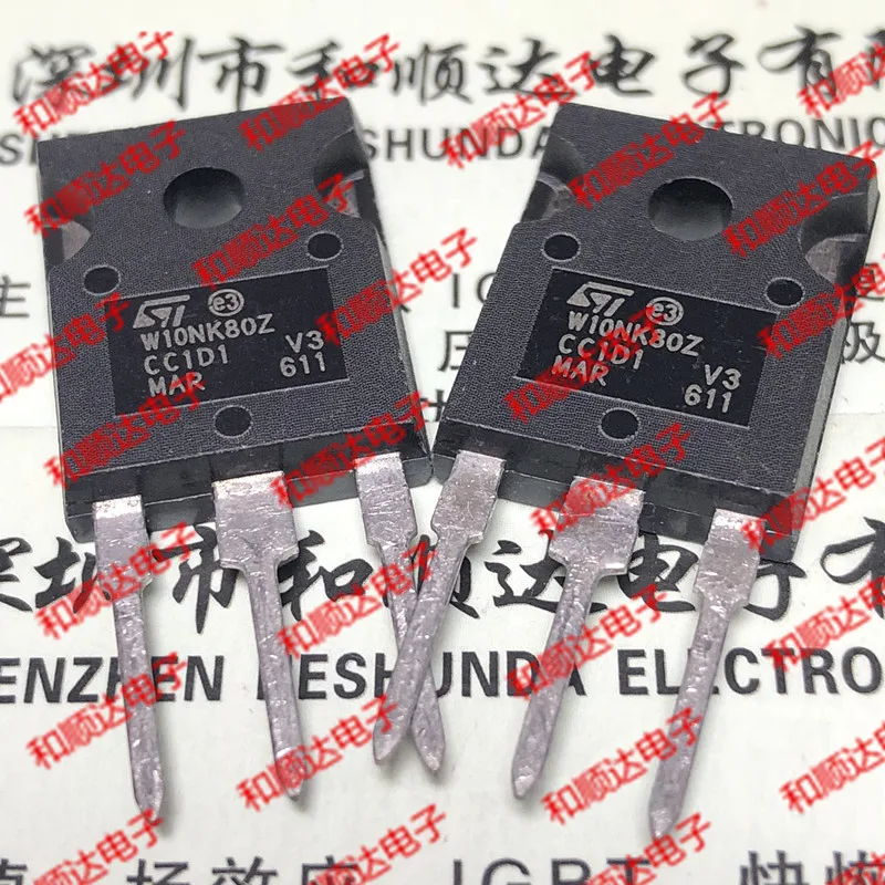 10 шт./лот W10NK80Z STW10NK80Z к-247 800V 9A