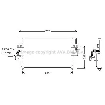 

Condenser NISSAN PRIMERA P10 1.6/2.0/2.0 90-99 AVA QUALITY COO