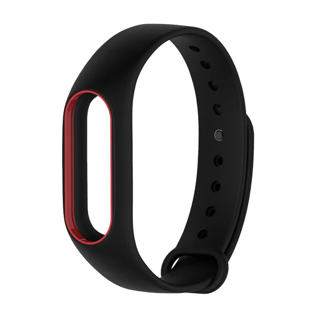 For Mi Band 2 Strap Replacement Bracelet For Xiaomi Band 2 Print Silicone Universal Wristband Colorful Waterproof Watch Band Black Red