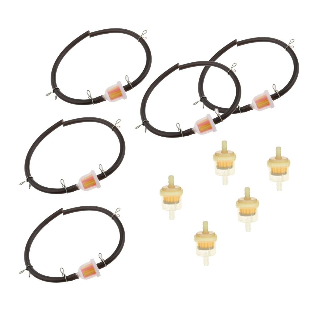 MagiDeal 10X 47 49cc Mini Gas Hose Line Fuel Filter Kit for Dirt Pocket Bike