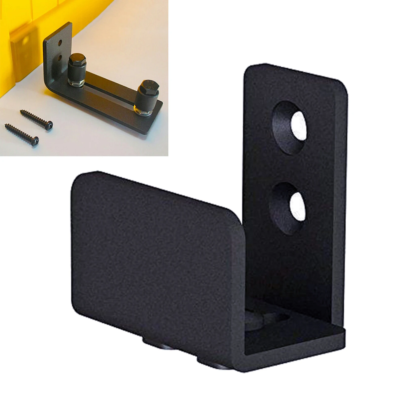 Sliding Barn Door Bottom Wall Mount Floor Guide with Screws Hardware Accessories