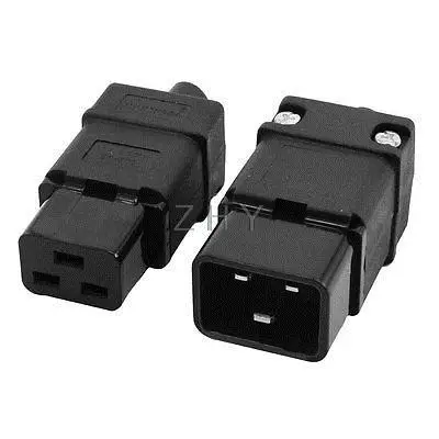 2 в 1 16A 250VAC IEC320 серии C19 штекер C20 гнездо для Мощность шнур