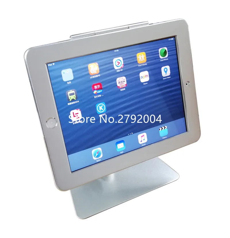 Для ipad 2/3/4/air Настольный киоск Наклонный корпус для планшета безопасный для ipad настольная подставка поддержка