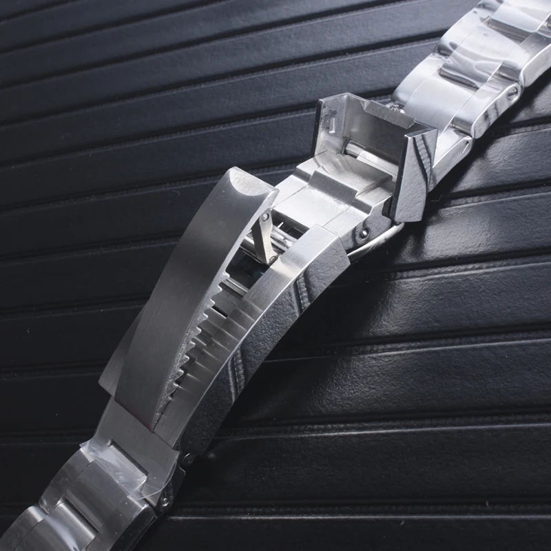 21 мм Серебро твердое соединение на винтах из нержавеющей стали замена наручных часов браслет Glide Флип замок застежка для Oyster Deepsea