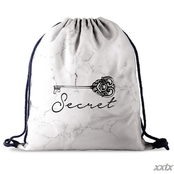 

Women Printed Pattern Drawstring Bag Gym Backpack Travel Sports Daypack Beach Rucksack A69C