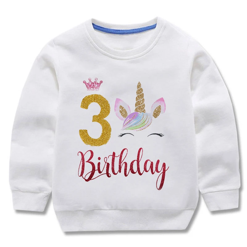 Birthday Unicorn Sweatshirts