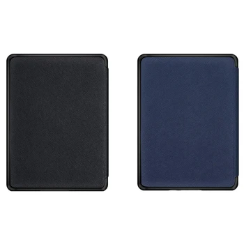 

2 Pcs Cover Case for Amazon Kindle 10Th 6 Inch 2019 with Built-In Front Light Ereader, Black & Navy Blue