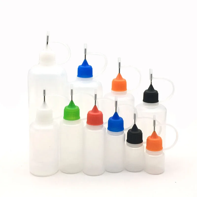 35101520305060100120ml PE Plastic Needle Bottle Dropper Juice Liquid Container Solvent Light Oils Eye Saline refillable bottle refillable empty bottle refillable cosmetic bottle refillable liquid container cosmetic dispenser bottle dropper bottle 5pcs