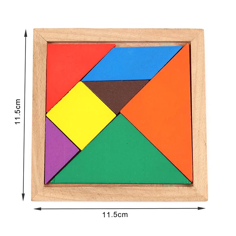 Детское раннее образование Монтессори игрушки деревянная головоломка Танграм геометрические головоломки деревянный лабиринт бусины игрушки математические игрушки для детей GYH