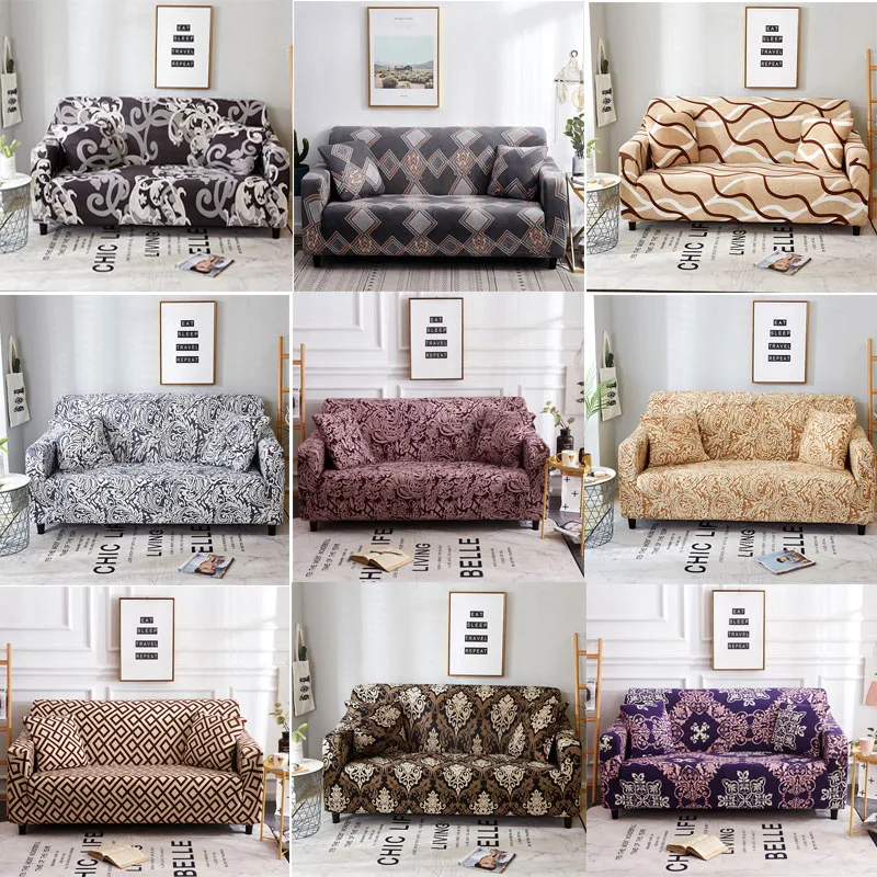 

Elastic Sofa Cover for Living Room Sectional Couch Slipcovers Furniture Protector Sofa Cover Stretch Spandex