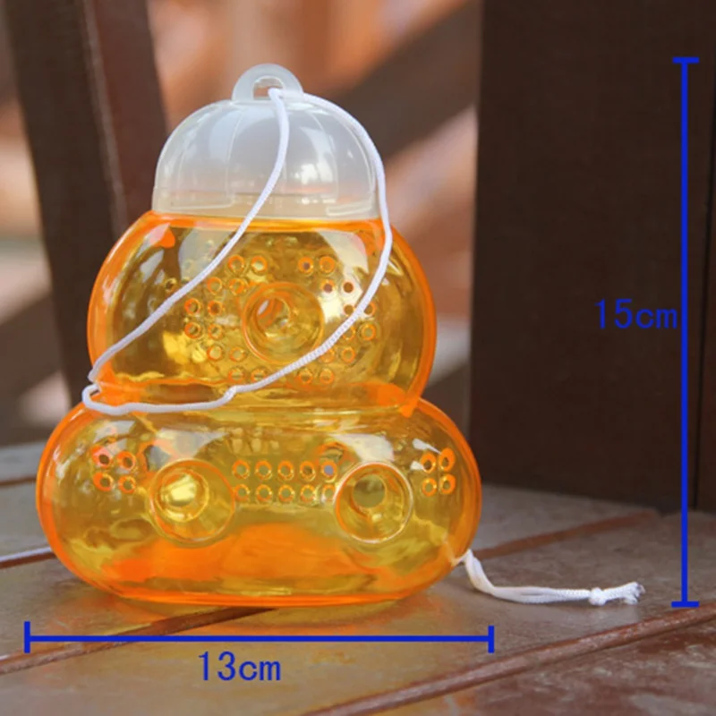 Пластиковые нетоксичные ОСА пчелы ловушка анти-загорания без химических веществ форма тыквы бутылка ловить приспособление для пчеловодства борьба с вредителями Садовые принадлежности
