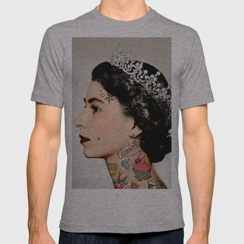 Rebel queen футболка фильм цифровой манипуляции цвет rebel татуировки Королева Тиара стиль мода