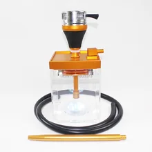 Светодиодный акриловый горшок для кальяна с угольным держателем