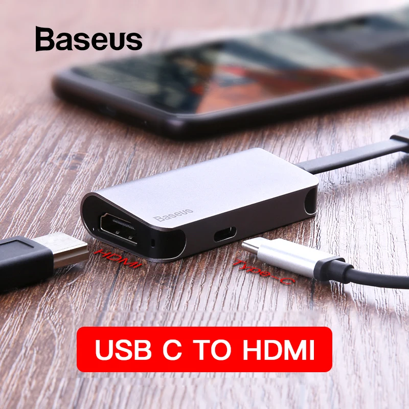 Baseus USB C концентратор к HDMI type C PD Thunderbolt 3 адаптер питания USB-C концентратор для Macbook Pro Air samsung S10 type-c концентратор HAB разветвитель