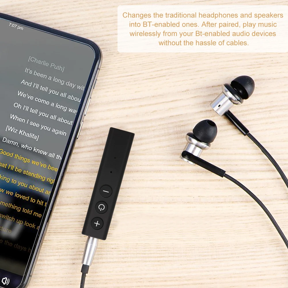 ZF-350 беспроводной Bluetooth приемник BT 5,0 аудио адаптер Hands-free автомобильный комплект с микрофон Aux Выход для динамика стерео домашняя аудиосистема