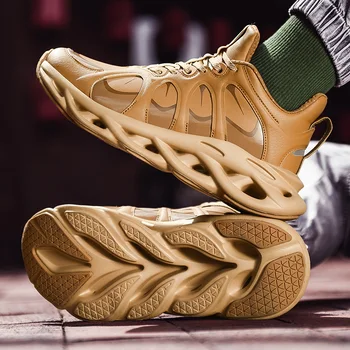 

Men's Shoes 2019 Autumn New Casual White Running Shoes Breathable Mesh Deodorant Sneakers Youth Trend Lace-up Sports Shoes Men