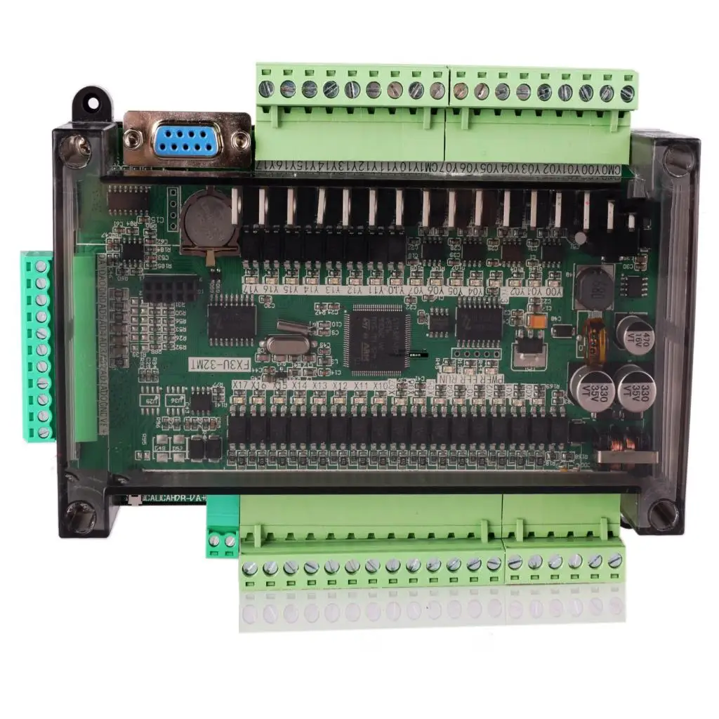 FX1N FX2N FX3U 32MT 6AD 2DA PLC 32000 шагов Ethernet CAN NTC опционально 8x100 кГц Пульс Modbus TCP RTU 24 В