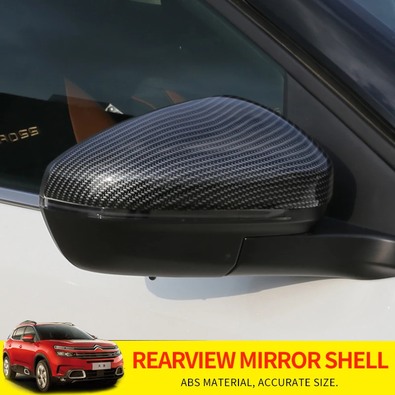 

Rearview mirror housing Side Wing Mirror Cover Carbon Fiber Styling Side Mirror Covers For Citroen c5 Aircross