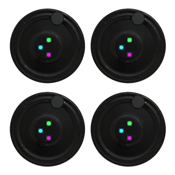 

4pcs Wine Liquor Bottle Bluetooth APP For Bar USB Rechargeable Mini Game Non Slip LED Coaster Glow Wedding Party ABS Drinks