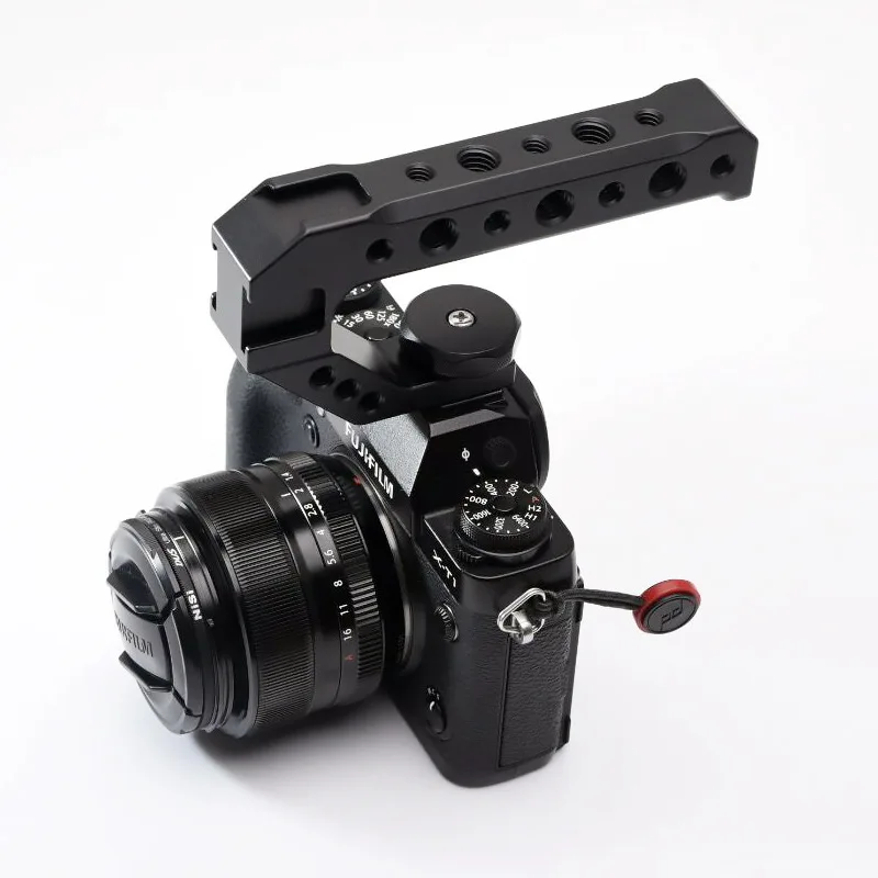 Dslr Camera Top Handle Grip Metal Cold Shoe Adapter Mount Universal