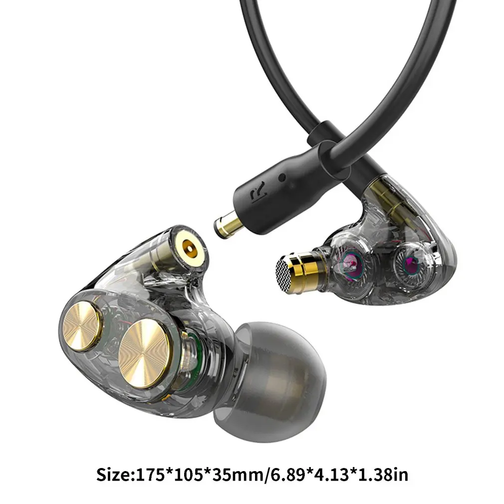 N35 кольцо железные наушники-вкладыши кабель управления шумоподавлением Hifi сабвуфер гарнитура Мобильный телефон Универсальный