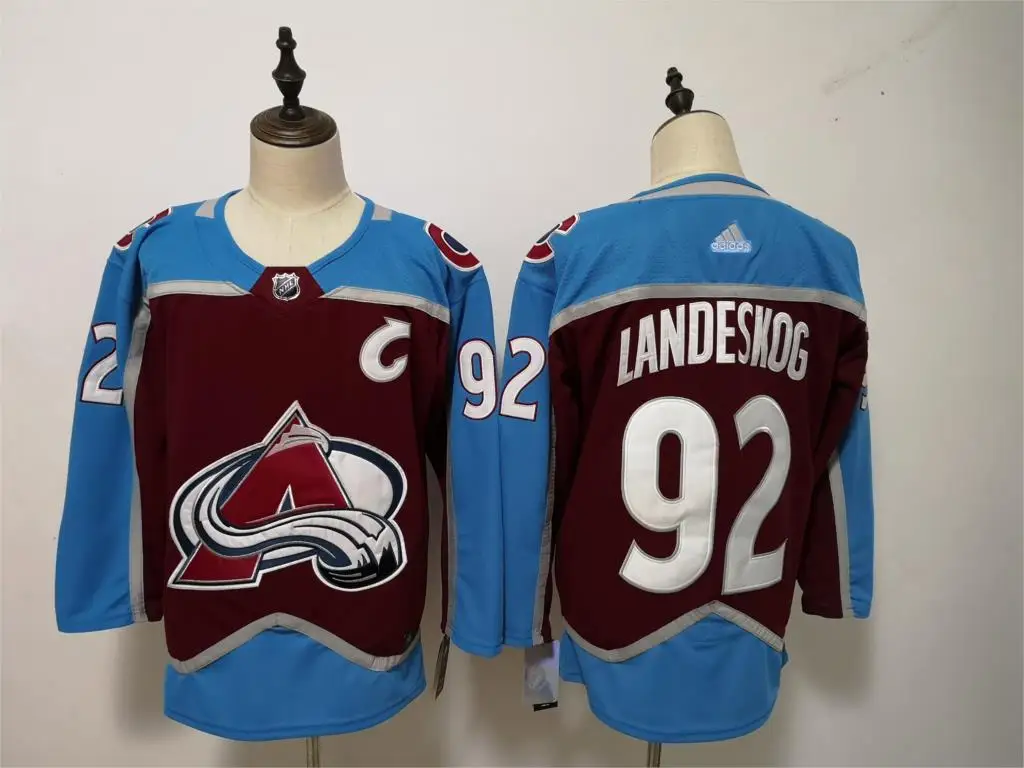 Все сшитые мужские трикотажные изделия Colorado Nathan MacKinnon Mikko Rantanen