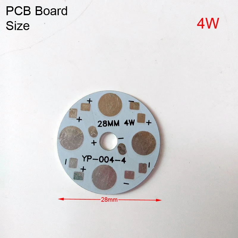 4W 12V 28mm 1/5/10/50 шт База Светодиодный пластина pcb самодельный радиатор Панель для потолочного освещения, bulib свет Алюминий доска 1/3/4/5/7/9/12W подложка - Испускаемый цвет: 4W 12V 28mm
